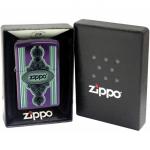 Зажигалка ZIPPO Classic с покрытием Abyss™, латунь/сталь, сиреневая, глянцевая, 36x12x56 мм