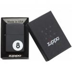 Зажигалка ZIPPO Classic с покрытием Black Matte, латунь/сталь, чёрная, матовая, 36x12x56 мм