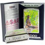 Зажигалка ZIPPO Classic с покрытием High Polish Chrome, латунь/сталь, серебристая, 36x12x56 мм