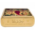 Зажигалка ZIPPO Classic с покрытием High Polish Brass, латунь/сталь, золотистая, 36x12x56 мм