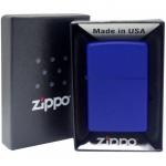 Зажигалка ZIPPO Classic с покрытием Royal Blue Matte, латунь/сталь, синяя, матовая, 36x12x56 мм