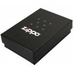 Зажигалка ZIPPO Classic с покрытием Black Ice ®, латунь/сталь, чёрная, глянцевая, 36x12x56 мм