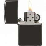 Зажигалка ZIPPO Classic с покрытием Ebony™, латунь/сталь, чёрная, глянцевая, 36x12x56 мм