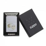 Зажигалка ZIPPO Classic с покрытием Satin Chrome™, латунь/сталь, серебристая, матовая, 36x12x56 мм