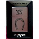 Зажигалка ZIPPO Horse Shoe, с покрытием Satin Chrome™, латунь/сталь, серебристая, матовая, 36x12x56