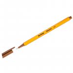 Ручка капиллярная Berlingo Rapido коричневая, 0,4 мм, трехгранная, CK_40104