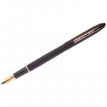 Ручка перьевая Berlingo Golden Prestige синяя, 0,8 мм, корпус черный/золото, пластик. футляр, CPs_82301