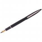 Ручка перьевая Berlingo Silk Prestige синяя, 0,8 мм, корпус черный/хром, пластик. футляр, CPs_82501