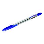 Ручка шариковая  CORONA PLUS прозрачный корпус, 0,7 мм синяя