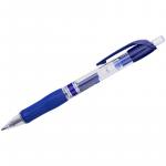 Ручка гелевая автоматическая Crown CEO Jell синяя, 0,7 мм, грип, AJ-5000R