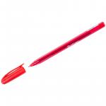 Ручка шариковая Berlingo Triangle 100T красная, 0,7 мм, трехгран., игольчатый стержень, CBp_07108