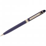 Ручка шариковая Berlingo Golden Premium синяя, 0,7 мм, корпус синий, поворот., инд. упак., CPs_70132