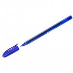 Ручка шариковая Berlingo Triangle 100T синяя, 0,7 мм, трехгран., игольчатый стержень, CBp_07105