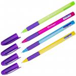 Ручка шариковая Berlingo Triangle 110 Color синяя, 0,7 мм, грип, корпус ассорти, CBp_07115