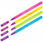 Ручка гелевая Berlingo Color Stick черная, 0,5 мм, корпус ассорти, CGp_50101