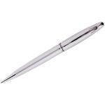 Ручка шариковая Berlingo Velvet Standard синяя, 0,7 мм, корпус серебро, поворот., инд. упак., CPs_70220
