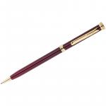 Ручка шариковая Berlingo Golden Luxe синяя, 0,7 мм, корпус бордо, поворот., инд. упак., CPs_70113