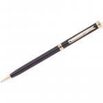 Ручка шариковая Berlingo Golden Luxe, синяя, 0,7 мм, корпус черный, поворот., инд. упак., CPs_70111