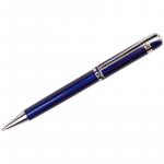 Ручка шариковая Berlingo Velvet Classic синяя, 0,7 мм, корпус синий/хром, поворот., инд. упак., CPs_70242