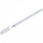 Ручка гелевая Crown Hi-Jell Pastel пастель белая, 0,8мм, HJR-500P