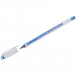 Ручка гелевая Crown Hi-Jell Color голубая, 0,7 мм, HJR-500H