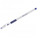 Ручка шариковая OfficeSpace синяя, 0,7 мм, белый корпус, на масляной основе, OBGP605_1346