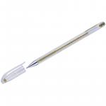 Ручка гелевая Crown Hi-Jell Metallic золото металлик, 0,7 мм, HJR-500GSM