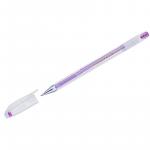 Ручка гелевая Crown Hi-Jell Metallic розовая металлик, 0,7 мм, HJR-500GSM