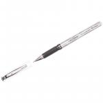 Ручка гелевая Berlingo "Silver" черная, 0,5 мм, грип, игольчатый стержень, CGp_50161