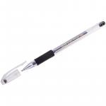 Ручка гелевая Crown Hi-Jell Grip черная, 0,5 мм, грип, HJR-500R