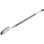Ручка гелевая Crown Hi-Jell Needle черная, 0,5 мм, игольчатый стержень, HJR-500N