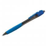 Ручка шариковая автоматическая Berlingo "Triangle XL" синяя, 1,0 мм, трехгранный корпус, грип, CBm_10662