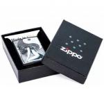 Зажигалка ZIPPO Woman Sword с покрытием Black Matte, латунь/сталь, чёрная, матовая, 36x12x56 мм