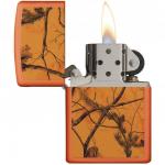 Зажигалка ZIPPO Realtree AP™ Blaze с покрытием Orange Matte, латунь/сталь, оранжевая, 36x12x56 мм