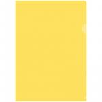 Папка-уголок OfficeSpace, А4, 150 мкм, прозрачная желтая, Fmu15-2_864