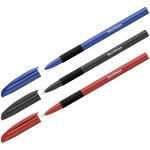 Ручка шариковая Berlingo Metallic Pro синяя, 0,7 мм, грип, CBp_70753
