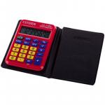 Калькулятор карманный LC-110NRD, 8 разр., питание от батарейки, 58*87*12мм, красный, LC-110NRD