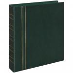 Альбом для монет OfficeSpace "Optima-Standard" 230*270 на кольцах, зеленый, 10 л., иск. кожа, 227315