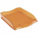 Лоток для бумаг горизонтальный Berlingo "City Style", тонированный оранжевый, MLg_01216
