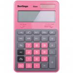 Калькулятор настольный Berlingo "Hyper", 12 разр., двойное питание, 171*108*12, розовый, CIP_200