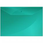 Папка-конверт на кнопке OfficeSpace, А4, 150 мкм, зеленая, Fmk12-3 / 220895