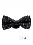 BRK140  Мужская галстук-бабочка черного цвета с узором
