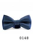 BRK148  Мужская галстук-бабочка синяя с геометрическим узором