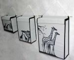 Набор из 3-х подвесных коробок "Жирафы"