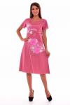 Платье женское 4-38 (розовый-меланж)