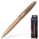 Ручка бизнес-класса шариковая BRAUBERG Oceanic Gold, корпус золот., золот.детали, 1мм, синяя, 140722