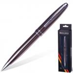 Ручка бизнес-класса шариковая BRAUBERG Oceanic Grey, корпус серый, серебр.детали, 1мм, синяя, 141420