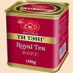 Чай  черный  100гр "Королевский" B.O.P.F. в металл.банке