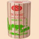 Чай  зеленый в дерев.коробке круглой 100гр "Оолонг"