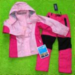 Комплект утепленный мембрана Куртка TRESSPASS 3в1 (ветровка + куртка полартек) + Штаны GRACE розовый/пинк (большемерит на 1,5-2 размера! спрашивайте замеры у консультанта-онлайн)
